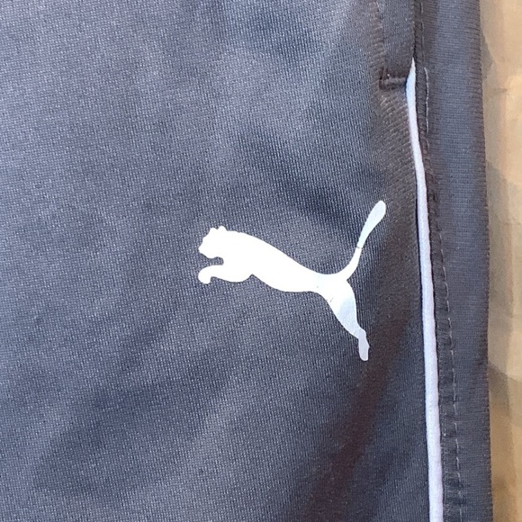 Puma | Gray Logo Elastic Waist Banded Ankle 2 Pocket Jogger Sweatpants Size 4/5 - Picture 3 of 9